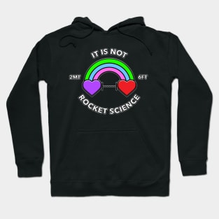 It Is Not Rocket Science Hearts Hoodie